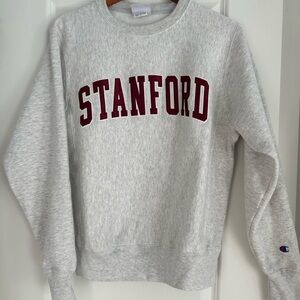Champion Light Gray Stanford Oversized Crew Neck Sweatshirt